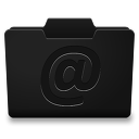 Black Contacts Icon 128x128 png